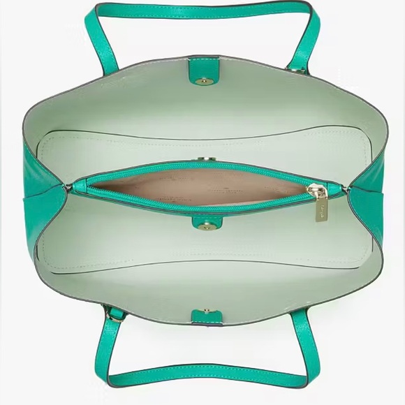 Kate Spade Harper Satchel /or Crossbody✨ Cilantro | kelly green summer leather - Picture 7 of 15